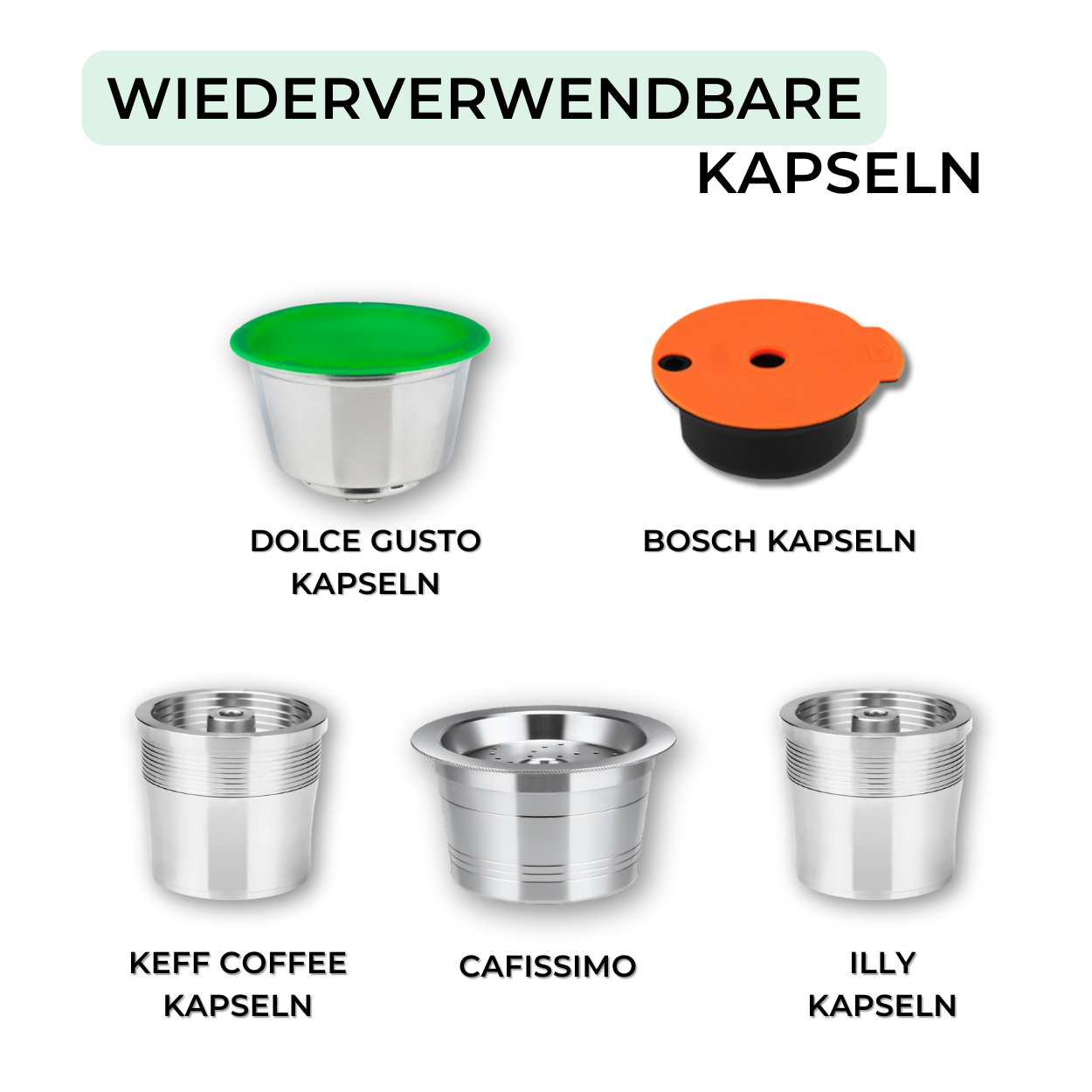 Wiederverwendbare Kaffeekapsel