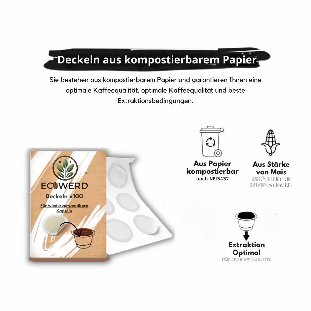 Pack: Kapseln + Deckeln